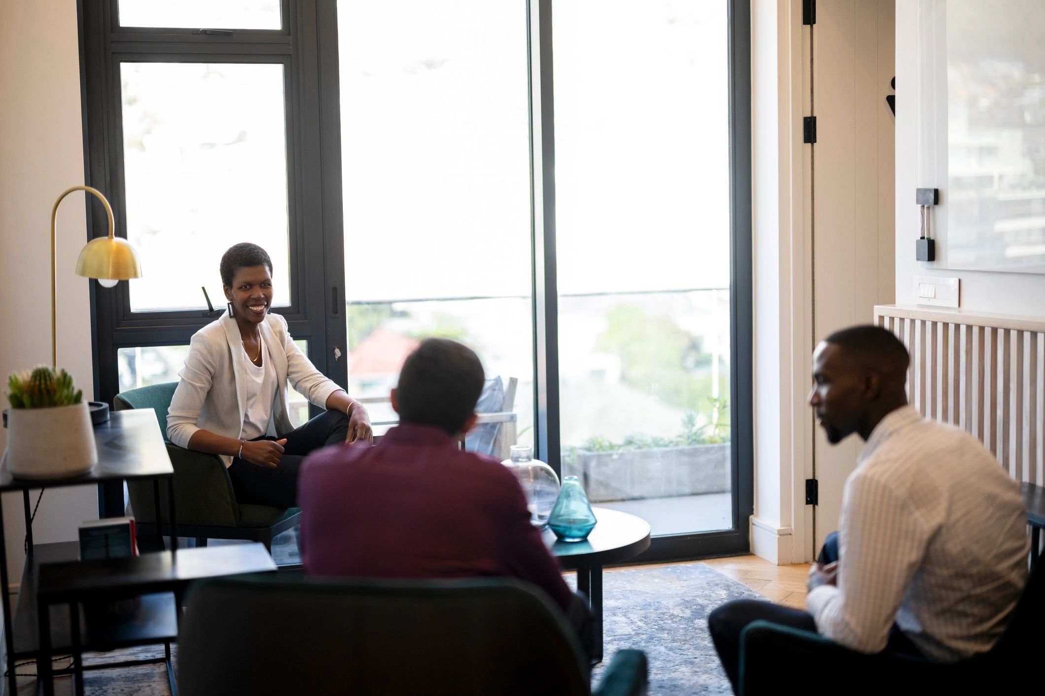 Professionals gathered in a refined event setting