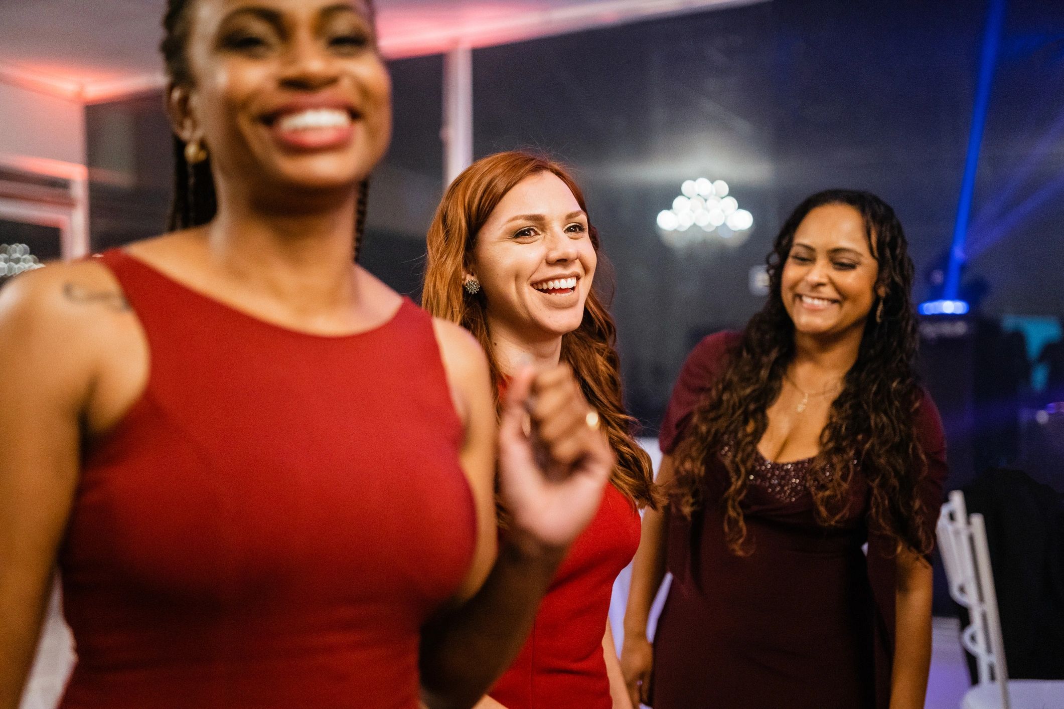 Guests enjoying an upscale event celebration